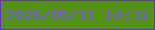 文字の大きさ：5、枠の色：6636b6、背景の色：569212、文字の色：7457f3 無料ブログパーツのブログ時計
