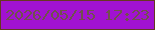 文字の大きさ：5、枠の色：663821、背景の色：a112d1、文字の色：71504e 無料ブログパーツのブログ時計