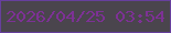 文字の大きさ：4、枠の色：663f9d、背景の色：4a454d、文字の色：7d3195 無料ブログパーツのブログ時計