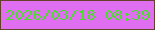 文字の大きさ：4、枠の色：664129、背景の色：e06ef0、文字の色：4ade2c 無料ブログパーツのブログ時計