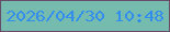 文字の大きさ：1、枠の色：664b6b、背景の色：75bcaf、文字の色：338dee 無料ブログパーツのブログ時計