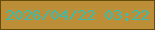 文字の大きさ：1、枠の色：664c06、背景の色：bc8e38、文字の色：3cbcae 無料ブログパーツのブログ時計