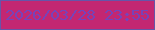 文字の大きさ：5、枠の色：6655a9、背景の色：c32772、文字の色：7743b9 無料ブログパーツのブログ時計