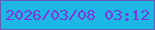 文字の大きさ：3、枠の色：665cb4、背景の色：1cb7e5、文字の色：8234d8 無料ブログパーツのブログ時計