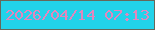 文字の大きさ：2、枠の色：66685a、背景の色：22d3ea、文字の色：e287bd 無料ブログパーツのブログ時計
