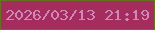 文字の大きさ：3、枠の色：66731e、背景の色：a52d5d、文字の色：d287b9 無料ブログパーツのブログ時計