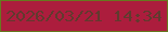 文字の大きさ：3、枠の色：66791e、背景の色：ac1d3d、文字の色：613a2e 無料ブログパーツのブログ時計