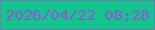 文字の大きさ：3、枠の色：6680b5、背景の色：11c58c、文字の色：9452dc 無料ブログパーツのブログ時計