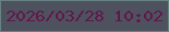 文字の大きさ：4、枠の色：668283、背景の色：4e515e、文字の色：61174c 無料ブログパーツのブログ時計