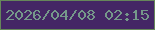文字の大きさ：1、枠の色：66865a、背景の色：442665、文字の色：75988a 無料ブログパーツのブログ時計