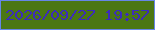 文字の大きさ：1、枠の色：6686e7、背景の色：4b7713、文字の色：3c2bbd 無料ブログパーツのブログ時計