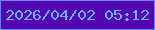 文字の大きさ：3、枠の色：6687fb、背景の色：5303b0、文字の色：6fb3f0 無料ブログパーツのブログ時計