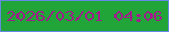 文字の大きさ：5、枠の色：6689e7、背景の色：21a538、文字の色：a21d8b 無料ブログパーツのブログ時計