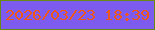 文字の大きさ：3、枠の色：668b15、背景の色：7d5bef、文字の色：f0571a 無料ブログパーツのブログ時計