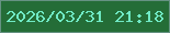 文字の大きさ：4、枠の色：669282、背景の色：246d37、文字の色：70eac5 無料ブログパーツのブログ時計