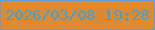 文字の大きさ：1、枠の色：6699d6、背景の色：dc8a33、文字の色：3fa0d3 無料ブログパーツのブログ時計