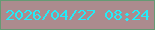 文字の大きさ：4、枠の色：669a74、背景の色：ac8b8e、文字の色：23ecf8 無料ブログパーツのブログ時計