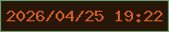 文字の大きさ：4、枠の色：669c70、背景の色：281608、文字の色：d15d23 無料ブログパーツのブログ時計
