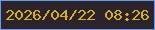 文字の大きさ：2、枠の色：669eef、背景の色：2c232b、文字の色：d4b030 無料ブログパーツのブログ時計
