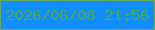 文字の大きさ：3、枠の色：66aa5e、背景の色：128dfd、文字の色：44a953 無料ブログパーツのブログ時計