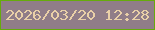 文字の大きさ：2、枠の色：66ab0b、背景の色：907d88、文字の色：e9d0a8 無料ブログパーツのブログ時計
