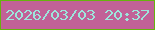 文字の大きさ：2、枠の色：66b30e、背景の色：c16197、文字の色：9de6dc 無料ブログパーツのブログ時計