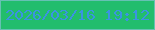 文字の大きさ：5、枠の色：66c1b3、背景の色：22bd6d、文字の色：3b93e2 無料ブログパーツのブログ時計