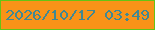 文字の大きさ：2、枠の色：66c315、背景の色：f99318、文字の色：418893 無料ブログパーツのブログ時計
