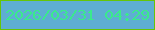 文字の大きさ：4、枠の色：66c507、背景の色：5eaed2、文字の色：3aea8b 無料ブログパーツのブログ時計