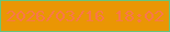 文字の大きさ：3、枠の色：66c57c、背景の色：ea9604、文字の色：f9774b 無料ブログパーツのブログ時計
