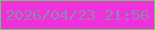 文字の大きさ：4、枠の色：66ce5d、背景の色：ee31da、文字の色：9384b2 無料ブログパーツのブログ時計