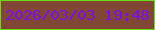 文字の大きさ：5、枠の色：66e00e、背景の色：7f4734、文字の色：7e0cef 無料ブログパーツのブログ時計