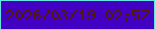 文字の大きさ：4、枠の色：66e4e2、背景の色：4100c2、文字の色：531a02 無料ブログパーツのブログ時計