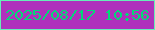 文字の大きさ：4、枠の色：66eeb8、背景の色：af31bc、文字の色：02d978 無料ブログパーツのブログ時計