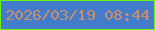 文字の大きさ：2、枠の色：66f510、背景の色：437ccb、文字の色：ce8e65 無料ブログパーツのブログ時計