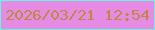 文字の大きさ：5、枠の色：66f6e0、背景の色：e58be4、文字の色：bc8843 無料ブログパーツのブログ時計