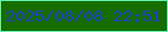 文字の大きさ：5、枠の色：66f7b5、背景の色：186d01、文字の色：1d41c4 無料ブログパーツのブログ時計