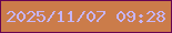 文字の大きさ：4、枠の色：670453、背景の色：cb7c4a、文字の色：c6b5f7 無料ブログパーツのブログ時計