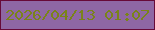 文字の大きさ：5、枠の色：670a38、背景の色：8e67a4、文字の色：7a8319 無料ブログパーツのブログ時計