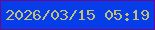 文字の大きさ：2、枠の色：670a8d、背景の色：063de9、文字の色：c3bf76 無料ブログパーツのブログ時計
