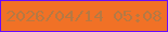文字の大きさ：4、枠の色：670cfc、背景の色：f17126、文字の色：b67943 無料ブログパーツのブログ時計