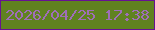 文字の大きさ：3、枠の色：671193、背景の色：608220、文字の色：9f6eb8 無料ブログパーツのブログ時計