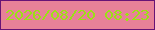 文字の大きさ：2、枠の色：671376、背景の色：e78198、文字の色：9be115 無料ブログパーツのブログ時計