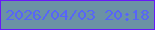 文字の大きさ：5、枠の色：6719f9、背景の色：6b92a5、文字の色：5765f8 無料ブログパーツのブログ時計