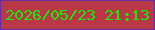 文字の大きさ：1、枠の色：672da4、背景の色：ba3747、文字の色：17ea05 無料ブログパーツのブログ時計