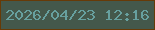 文字の大きさ：4、枠の色：673a07、背景の色：44584b、文字の色：67a09f 無料ブログパーツのブログ時計