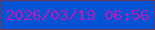 文字の大きさ：2、枠の色：673a5f、背景の色：0153d4、文字の色：bb19bc 無料ブログパーツのブログ時計