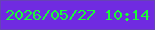 文字の大きさ：4、枠の色：6743b5、背景の色：702be1、文字の色：1cfb39 無料ブログパーツのブログ時計