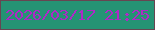 文字の大きさ：4、枠の色：674551、背景の色：259374、文字の色：af28c7 無料ブログパーツのブログ時計