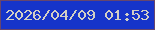 文字の大きさ：3、枠の色：67466d、背景の色：1634ca、文字の色：d2cfc5 無料ブログパーツのブログ時計